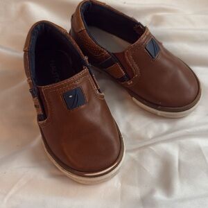 Nautica Brown Kids Dress Shoes
